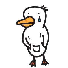 [LINEスタンプ] 憂鬱なアヒルさん