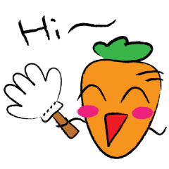 [LINEスタンプ] ニンジンさんと友達 