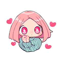 [LINEスタンプ] ピンク髪ちゃんと愉快な仲間たち 