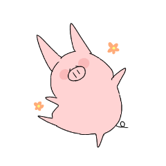 [LINEスタンプ] ぶたのぶーちゃん。
