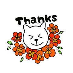 [LINEスタンプ] シンプル使いやい！のほほんネコ