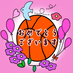 [LINEスタンプ] バスケットボール女の子【少年団保護者】