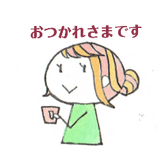 [LINEスタンプ] 【手描き】女の子のゆるい日常会話スタンプ