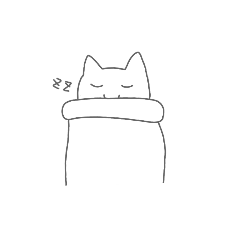 [LINEスタンプ] シンプルなねこのすたんぷ