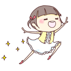 [LINEスタンプ] ツインテールガール。