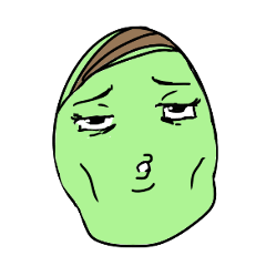 [LINEスタンプ] 半目空豆