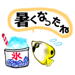 [LINEスタンプ] 南国の海魚たちで毎日使う会話スタンプ