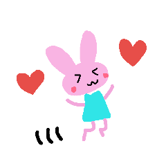 [LINEスタンプ] ゆるーいウサちゃん