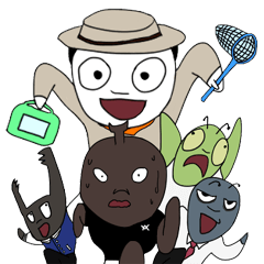 [LINEスタンプ] 昆虫の友人