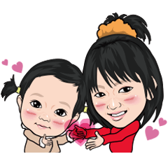 [LINEスタンプ] くぅ＆えま