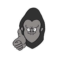 [LINEスタンプ] 今度こそ使えるゴリラスタンプ