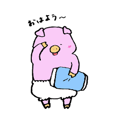 [LINEスタンプ] たれ耳のぶたさん