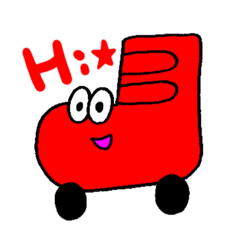 [LINEスタンプ] ローラースケートくん 