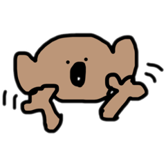 [LINEスタンプ] コアラみたいなハニワみたいなスタンプ