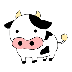 [LINEスタンプ] とある牛さんの画像（メイン）