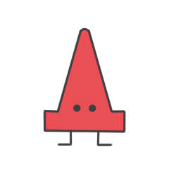 [LINEスタンプ] 三角こーん