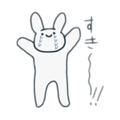 [LINEスタンプ] あたいのうさぎ