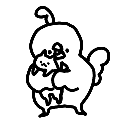 [LINEスタンプ] ニワトリとけだま