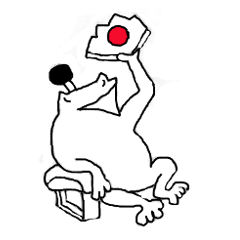 [LINEスタンプ] 蛙戯画
