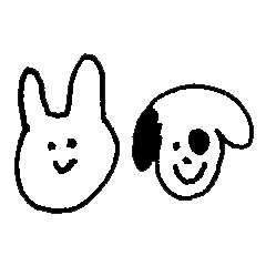 [LINEスタンプ] ぽん太＆ぴょん子 Part1 