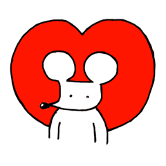 [LINEスタンプ] ほんわかねずみ