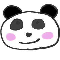 [LINEスタンプ] 表情を変えないパンダさん