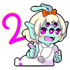 [LINEスタンプ] 宇宙人エリィちゃん2