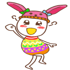[LINEスタンプ] はなごちゃんの日常会話 イースター編