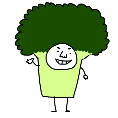 [LINEスタンプ] ブロッコリーの中の人。