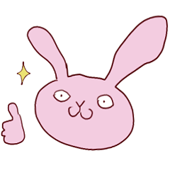 [LINEスタンプ] 感情氾濫うさぎ