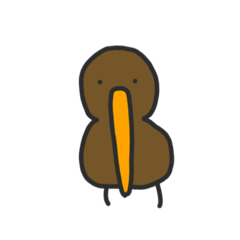 [LINEスタンプ] 伝えるキーウィ