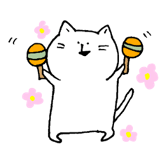 [LINEスタンプ] あまり表情が変わらないねこさん