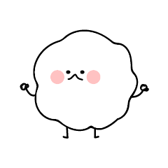 [LINEスタンプ] わたがしちゃん 