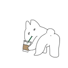 [LINEスタンプ] 丸いお尻のウサギ！