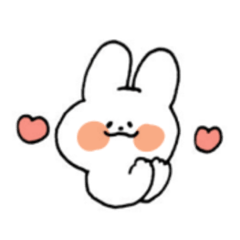 [LINEスタンプ] もちもちうさちゃん