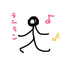 [LINEスタンプ] 棒人間テキLife