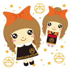 [LINEスタンプ] 杏ちゃん ＆ 花ちゃん（24ver.）