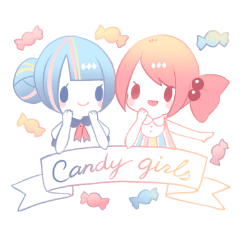 [LINEスタンプ] candy girls！