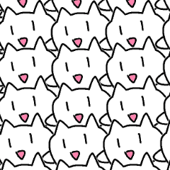 [LINEスタンプ] 二足歩行の猫