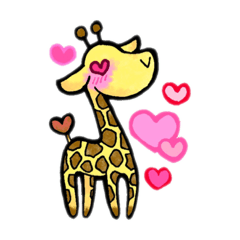 [LINEスタンプ] きりん色
