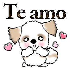 [LINEスタンプ] シーズー犬(スペイン語)