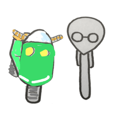 [LINEスタンプ] 丸眼鏡の宇宙人3