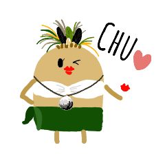 [LINEスタンプ] Tahiti＆Hula Girl②の画像（メイン）