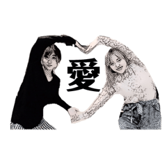 [LINEスタンプ] モノクロ自由人