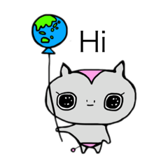 [LINEスタンプ] 英語で！うちゅ猫と宇宙のソレ