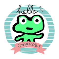 [LINEスタンプ] けっこうつカエル