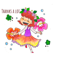 [LINEスタンプ] スマイリーガール smiley girl part2