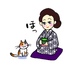 [LINEスタンプ] kimono Sticker．舞踊ver.