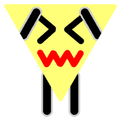 [LINEスタンプ] 図形ちゃんスタンプ26