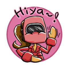 [LINEスタンプ] 溶接大好きな双子の兄妹、英語ver